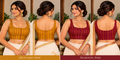 Reversible Stretchable Cotton Ultipalti Blouse – Mustard & Maroon Red