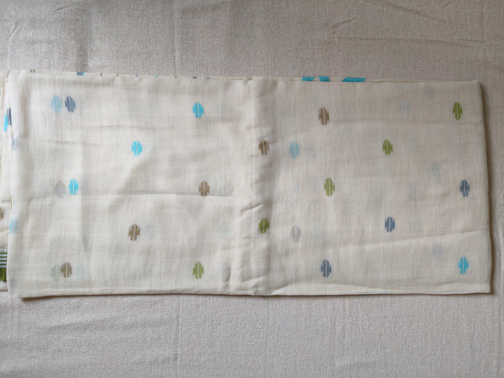 Cotton Jamdani Saree - Ivory White