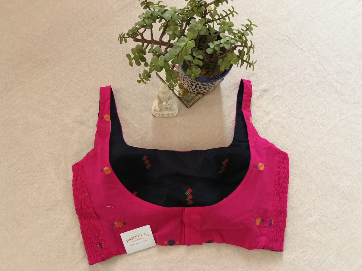 Reversible Stretchable Cotton Ulta-Palti Sleeveless Padded Blouse